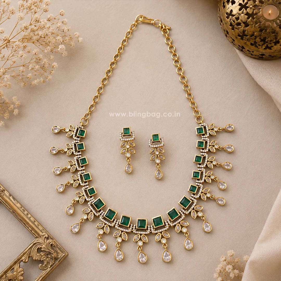 Emerald Katarina Victorian Jewellery Set - New Arrival
