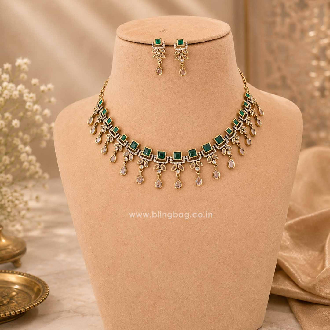 Emerald Katarina Victorian Jewellery Set - New Arrival
