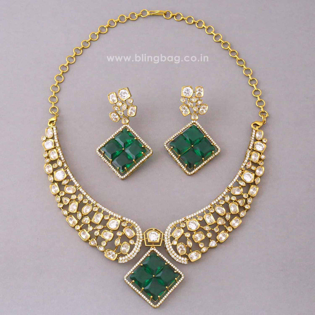 Emerald Katherina Victorian Jewellery Set - New Arrival