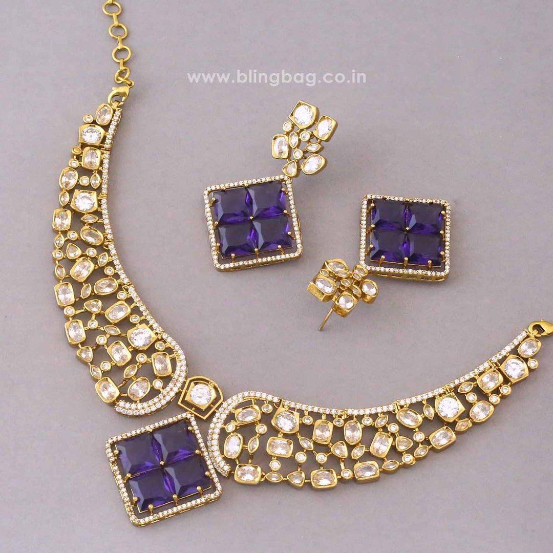 Purple Katherina Victorian Jewellery Set - New Arrival