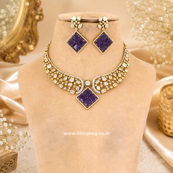 Purple Katherina Victorian Jewellery Set - New Arrival