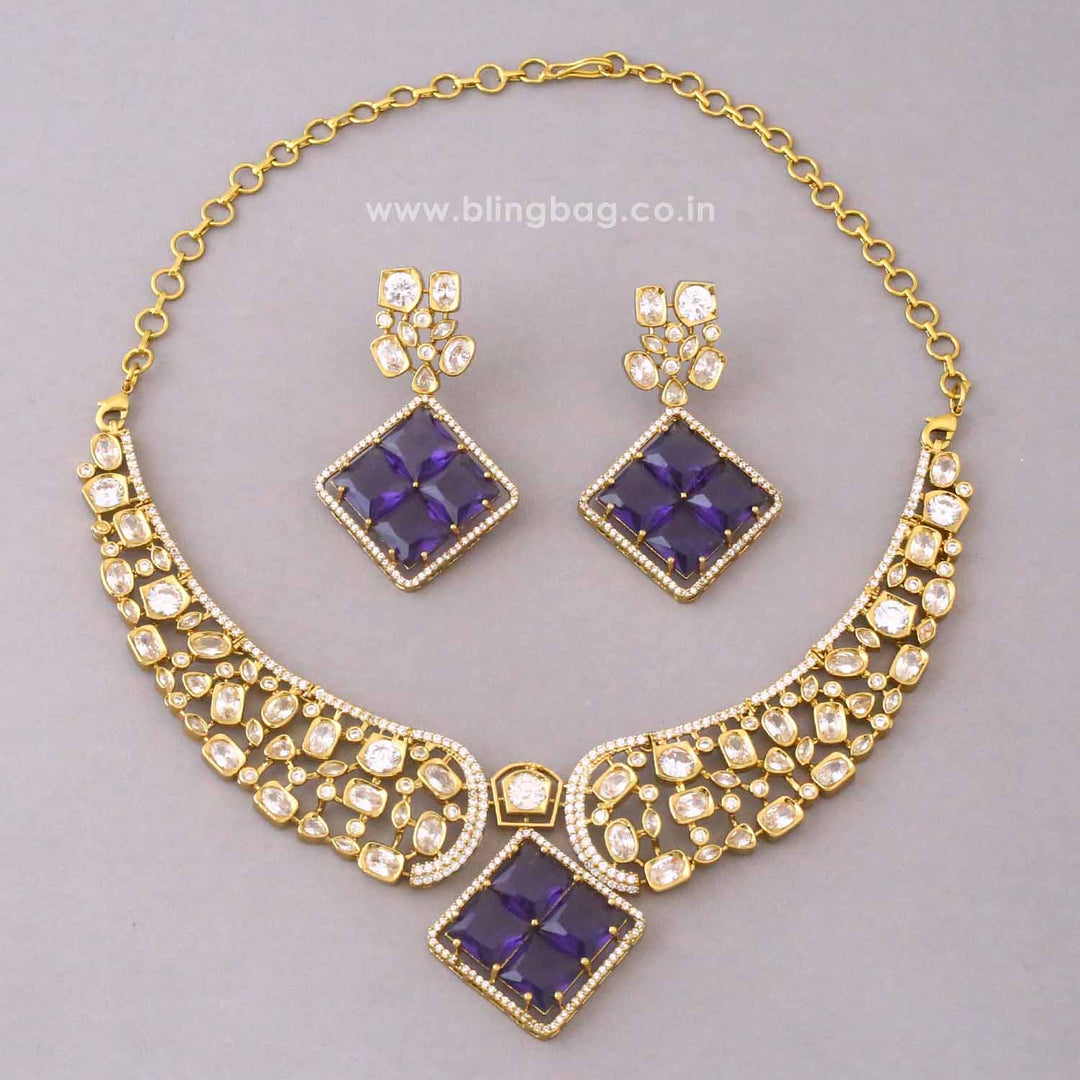 Purple Katherina Victorian Jewellery Set - New Arrival