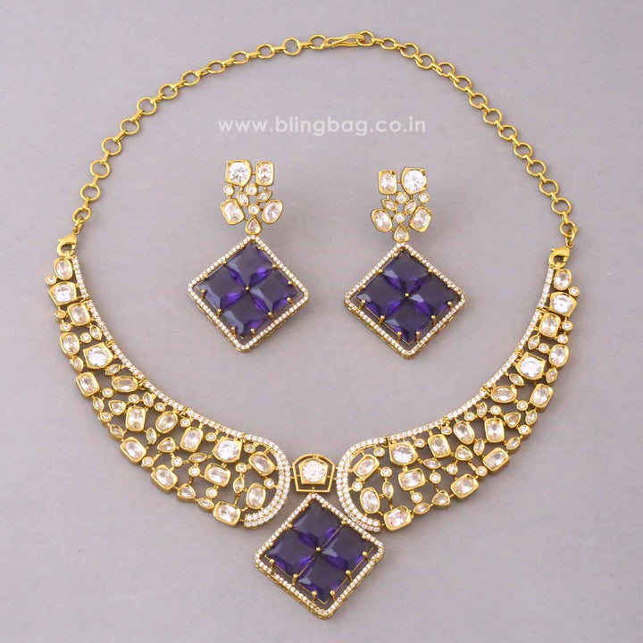 Purple Katherina Victorian Jewellery Set - New Arrival