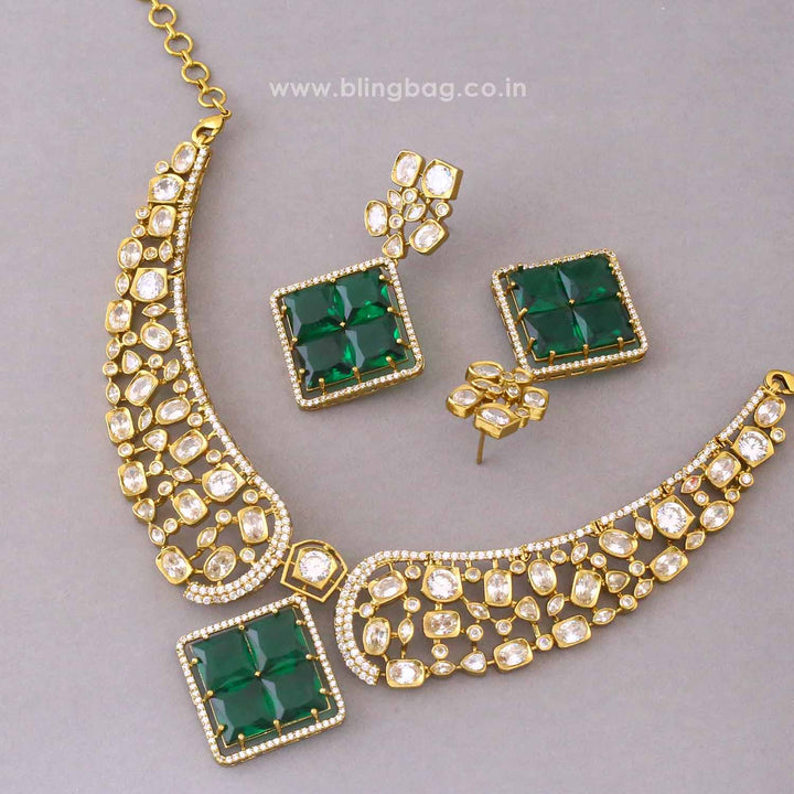 Emerald Katherina Victorian Jewellery Set - New Arrival