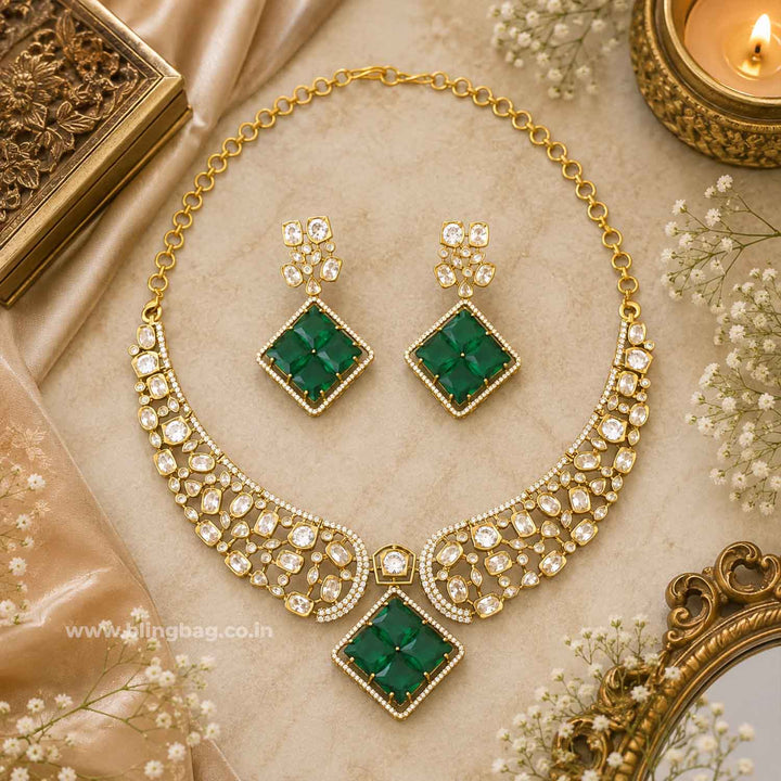 Emerald Katherina Victorian Jewellery Set - New Arrival