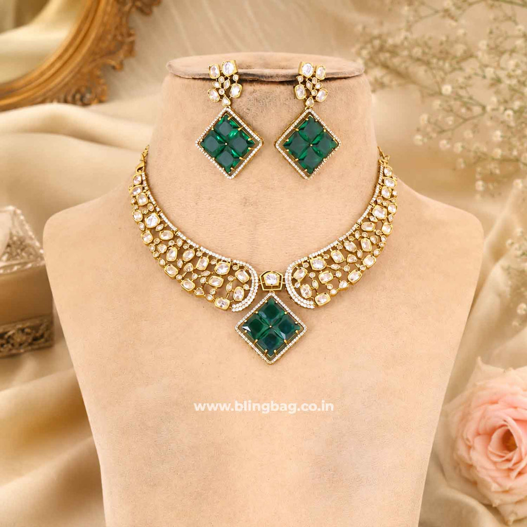 Emerald Katherina Victorian Jewellery Set - New Arrival