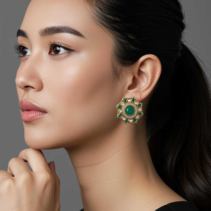 Emerald Khinara Studs
