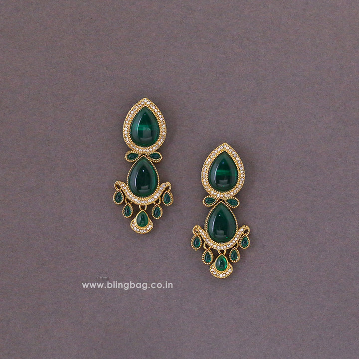 Emerald Khyaati Danglers