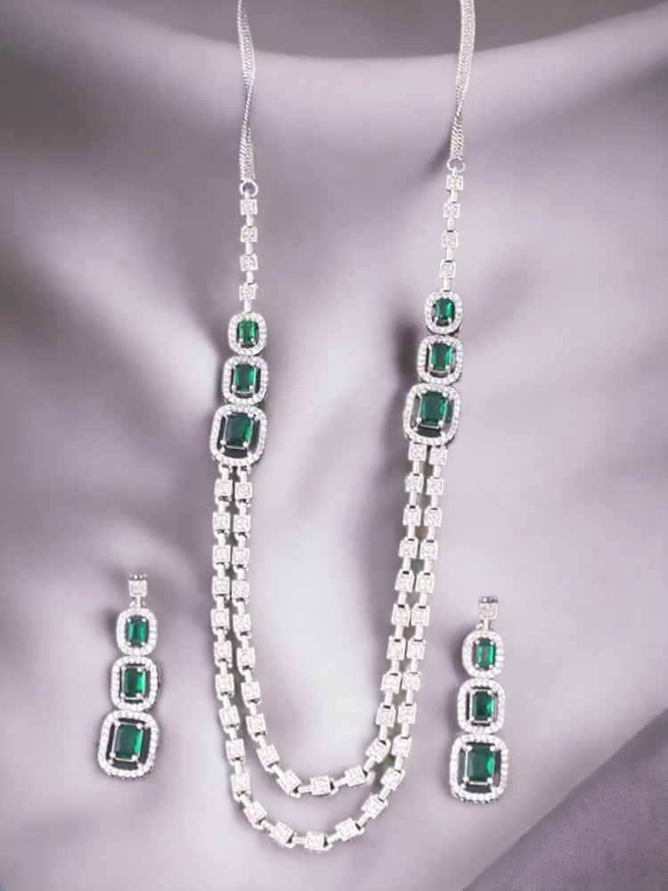 Emerald Kira Zirconia Jewellery Set