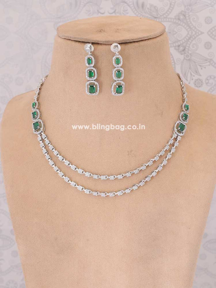 Emerald Kira Zirconia Jewellery Set