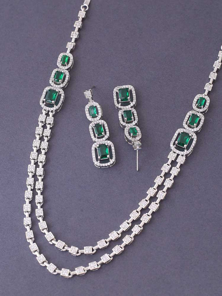 Emerald Kira Zirconia Jewellery Set