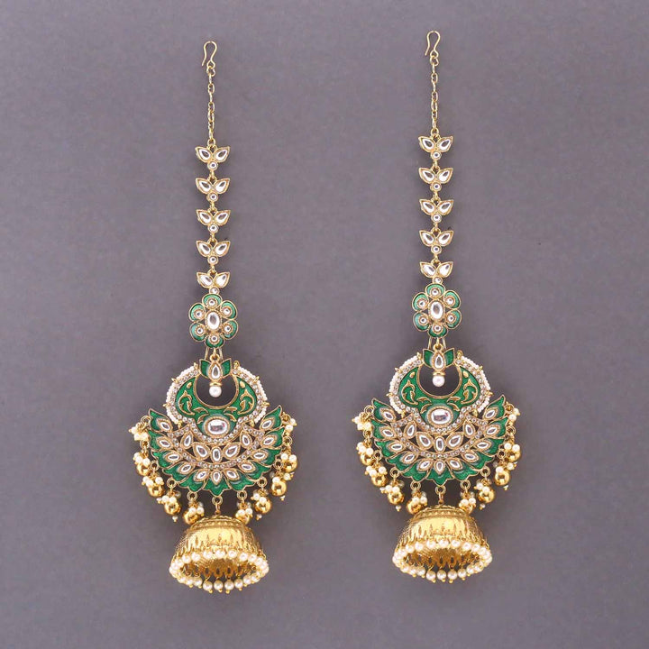 Emerald Kishori Sahara Jhumkis