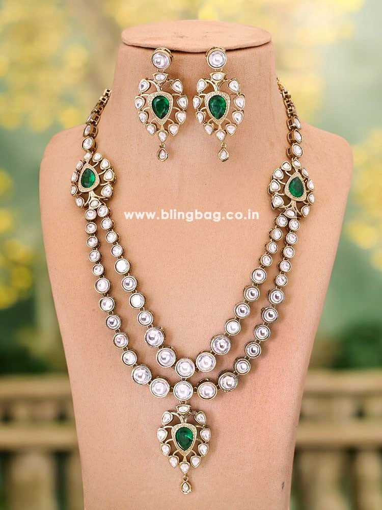 Emerald Krystal Victorian Jewellery Set - New Arrival
