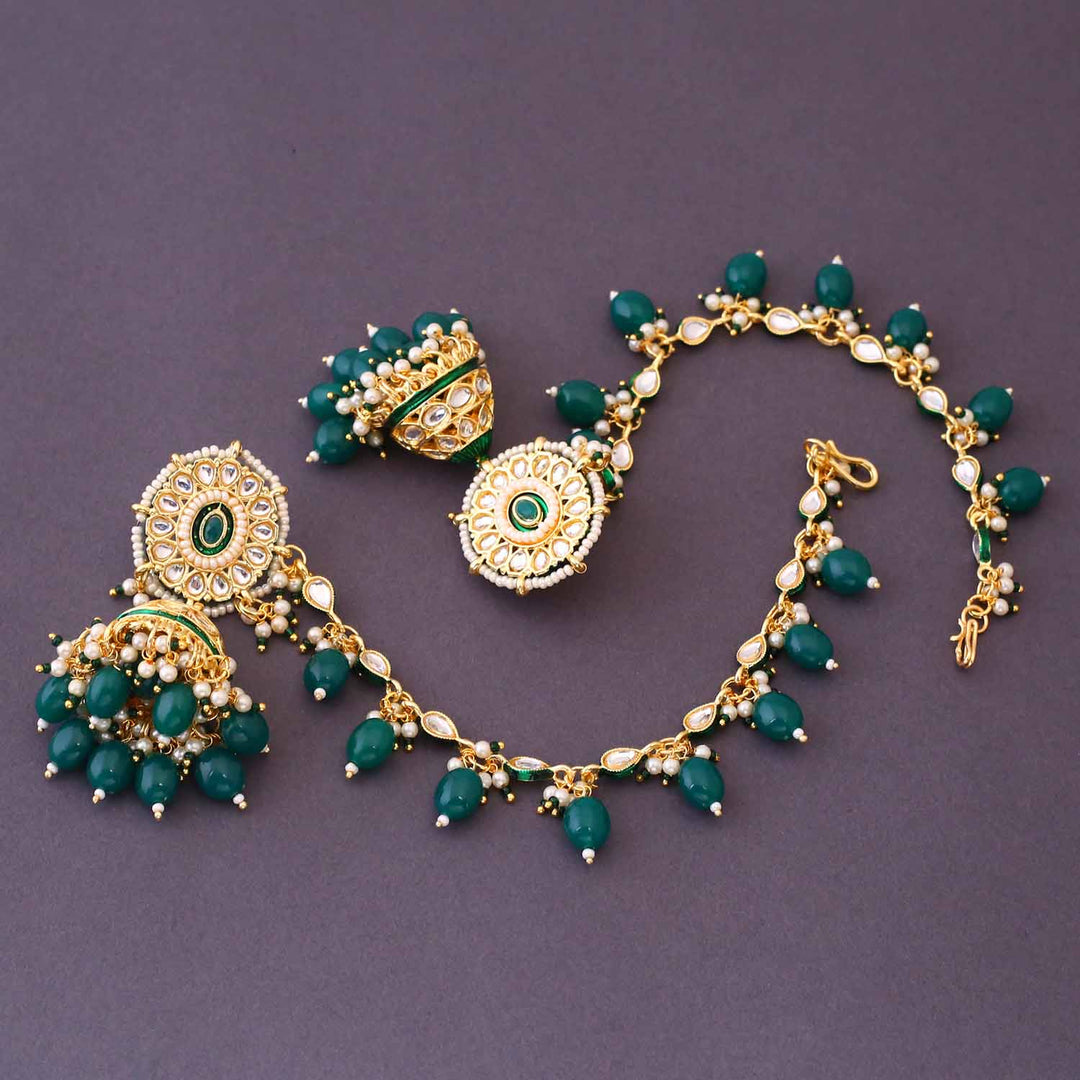 Emerald Kushali Sahara Jhumkis