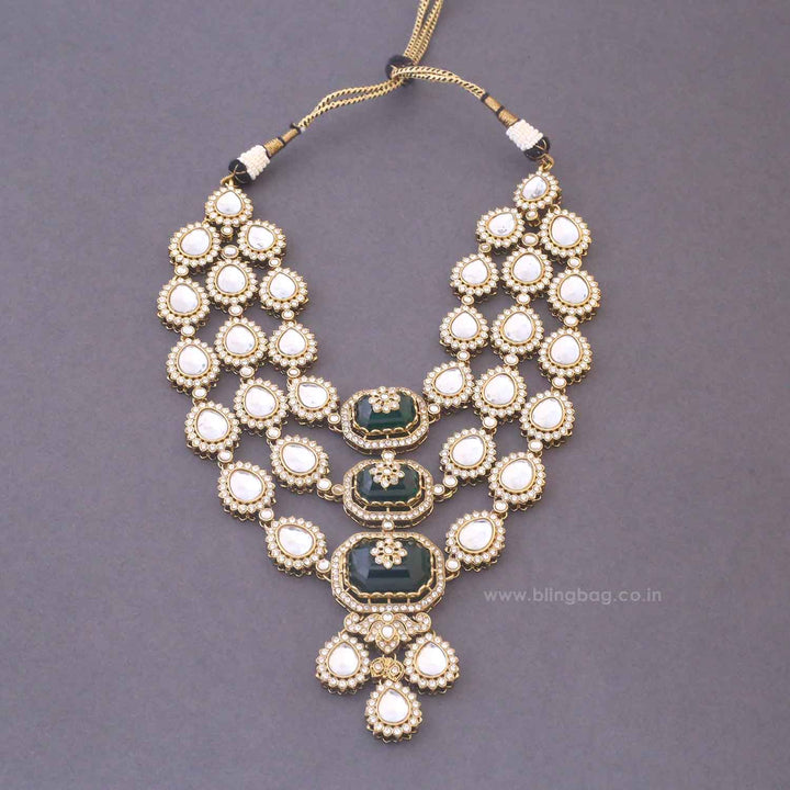 Emerald Labdhi Bridal Jewellery Set