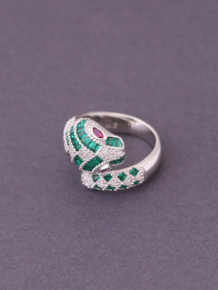 Emerald Lamprini Adjustable Ring