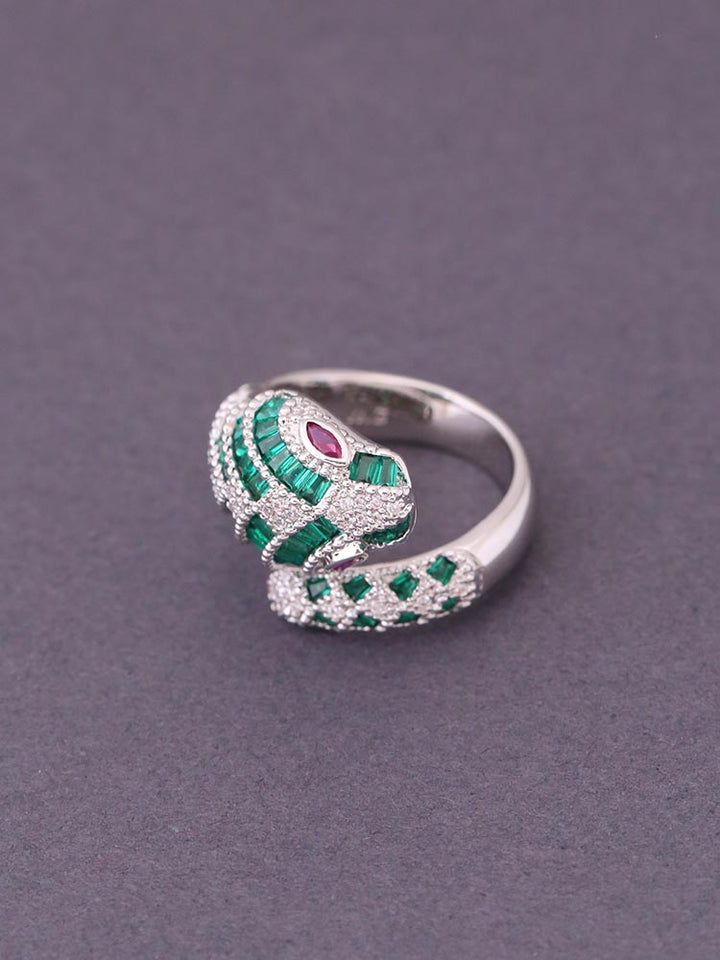 Emerald Lamprini Adjustable Ring