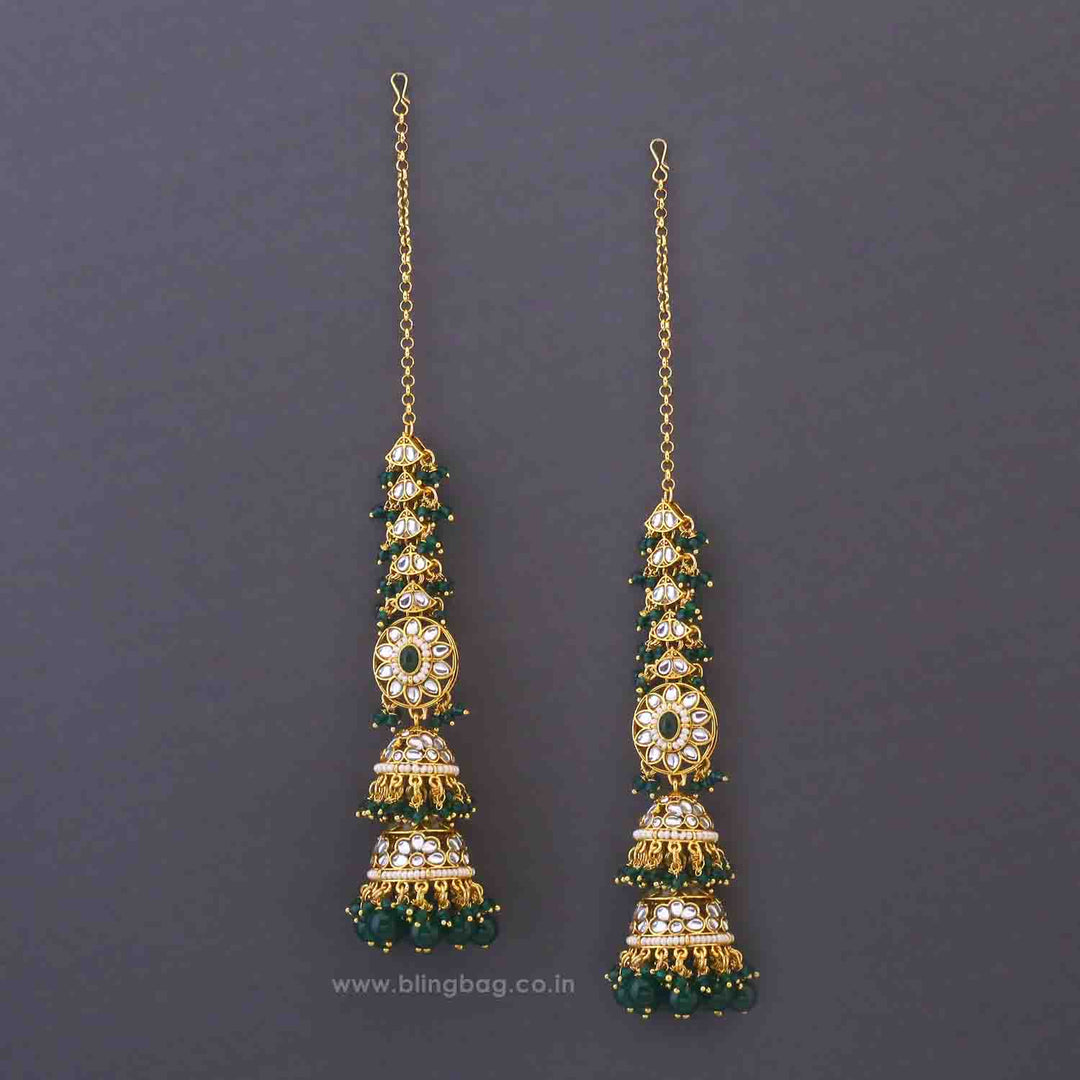 Emerald Lavika Kundan Bridal Jewellery Set