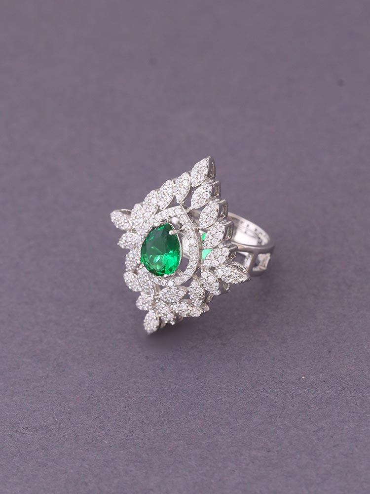 Emerald Lida Adjustable Ring