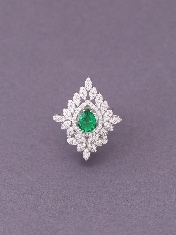 Emerald Lida Adjustable Ring