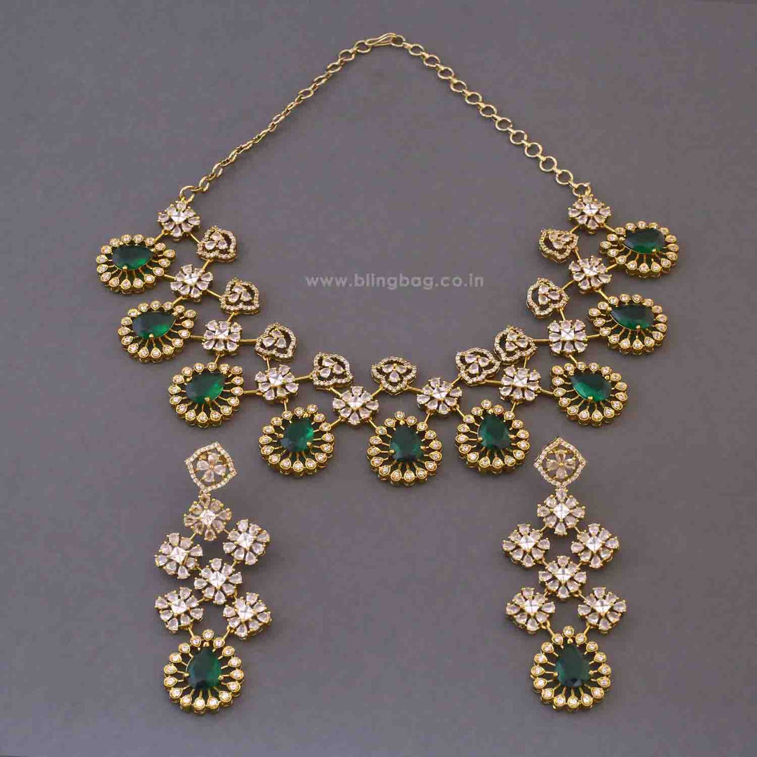 Emerald Lioren Victorian Jewellery Set - New Arrival