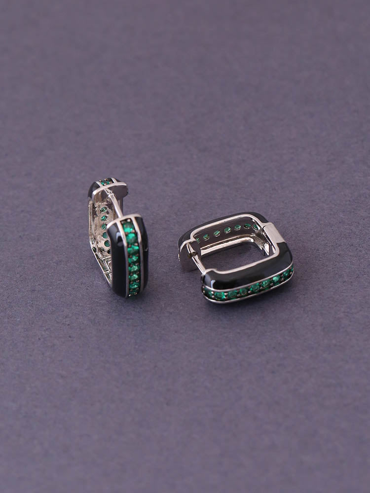 Emerald Logan Zirconia Studs