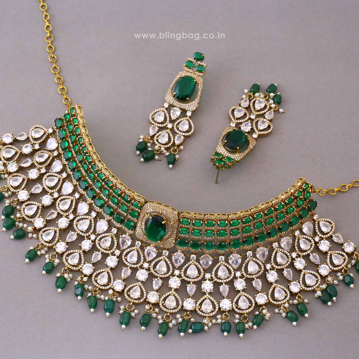Emerald Lumina Victorian Jewellery Set - New Arrival