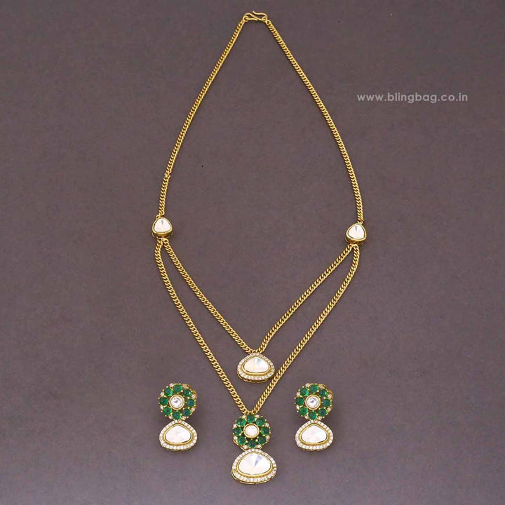 Emerald Lunessa Pendant Set - New Arrival