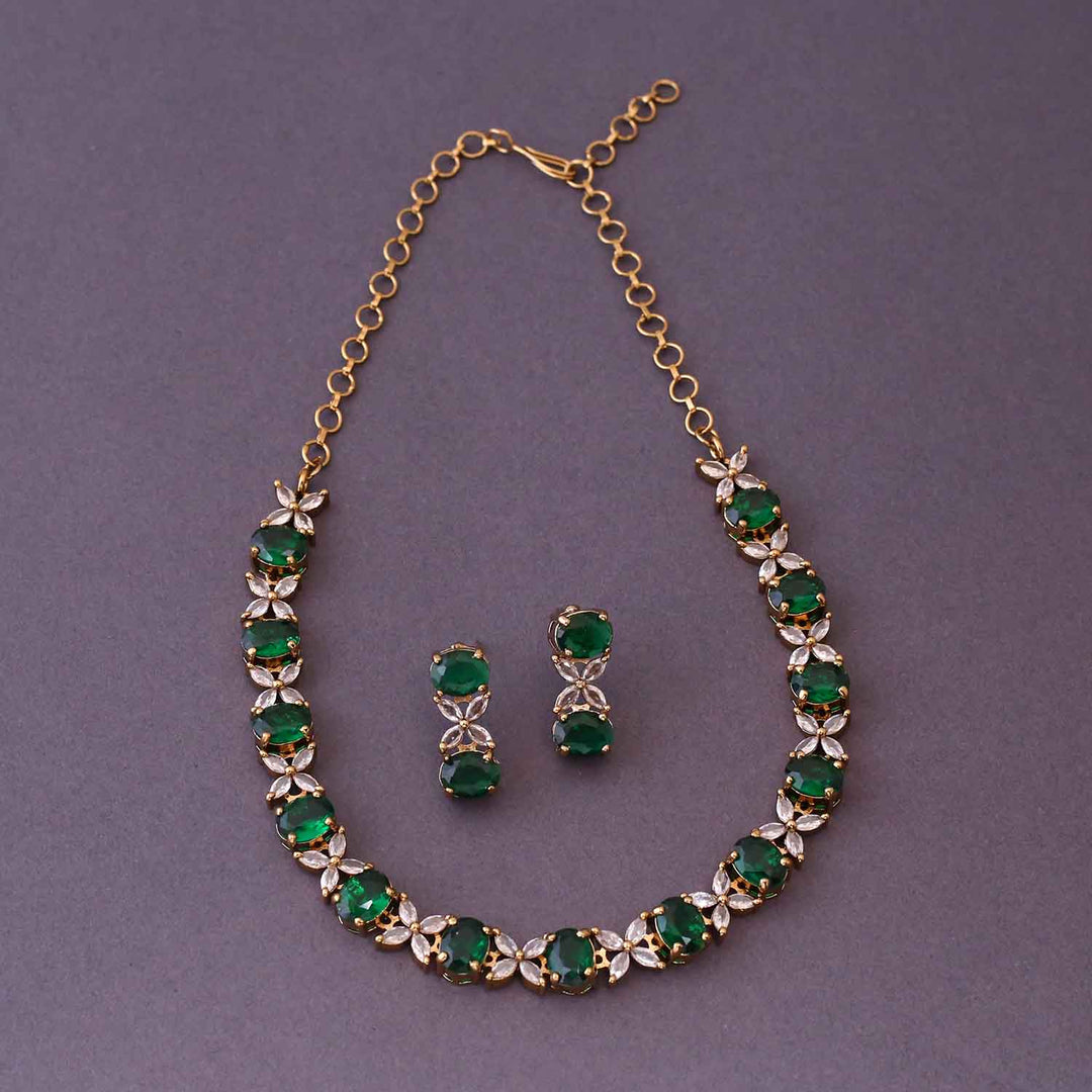 Emerald Lussie Victorian Jewellery Set- New Arrival