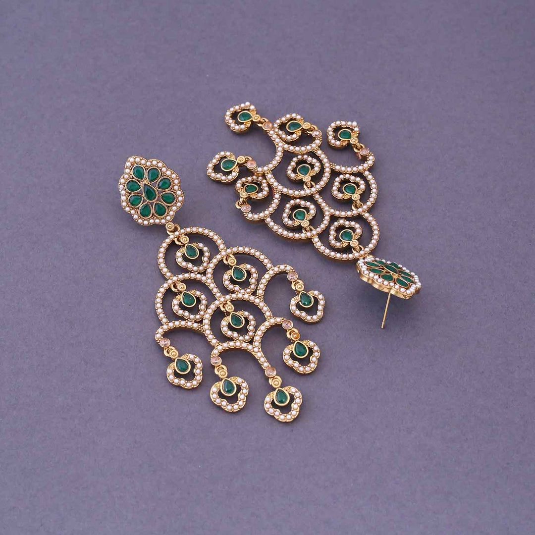 Emerald Maalai Danglers