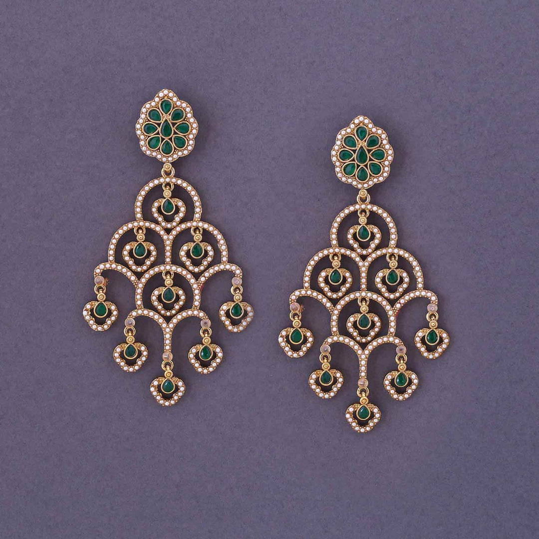Emerald Maalai Danglers