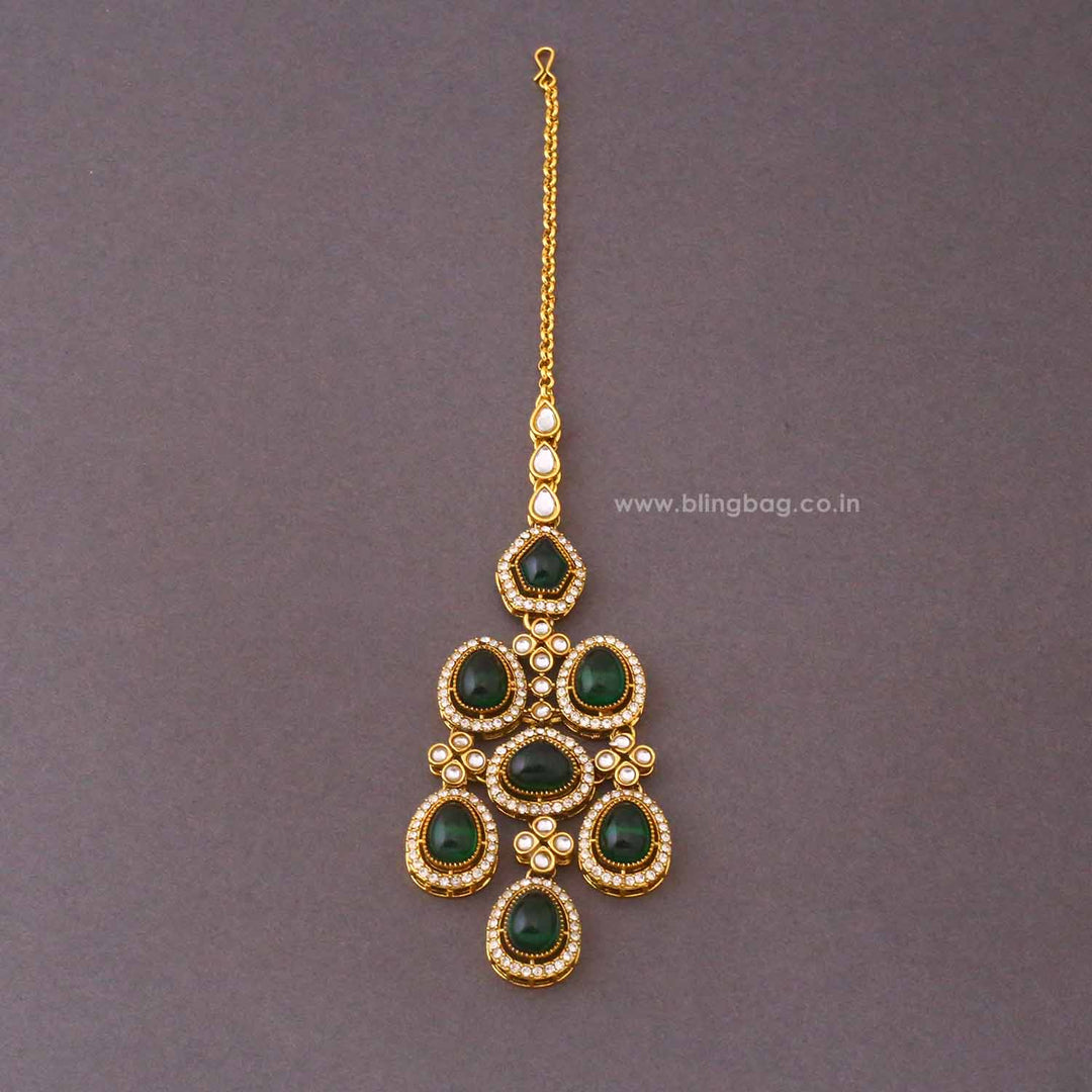 Emerald Madhura Semi-Bridal Jewellery Set