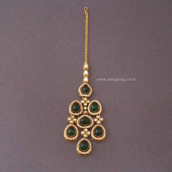 Emerald Madhura Semi-Bridal Jewellery Set