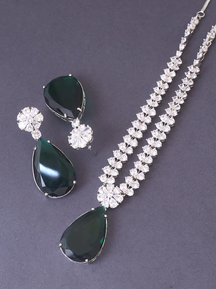 Emerald Madison Zirconia Jewellery Set