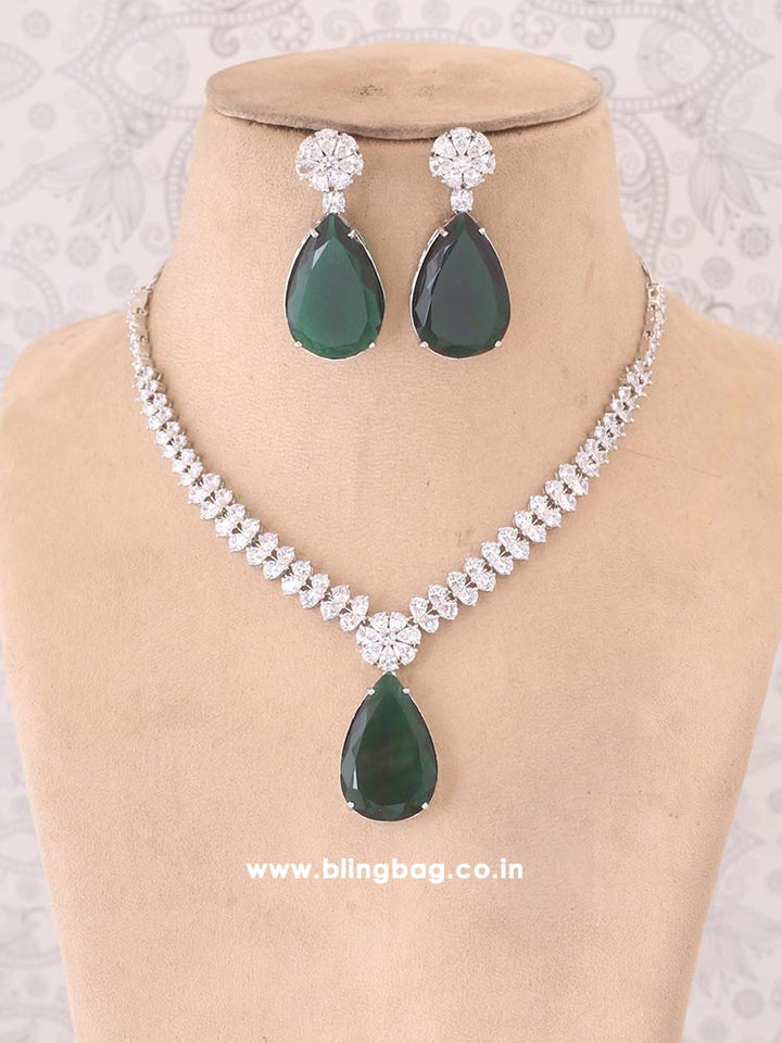 Emerald Madison Zirconia Jewellery Set