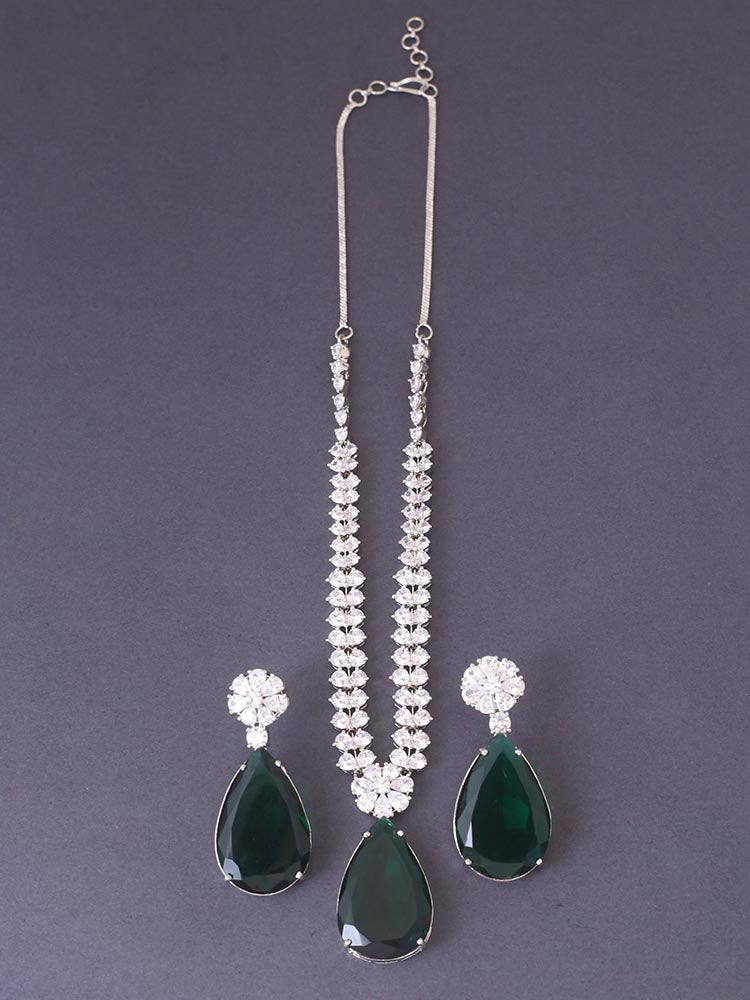 Emerald Madison Zirconia Jewellery Set