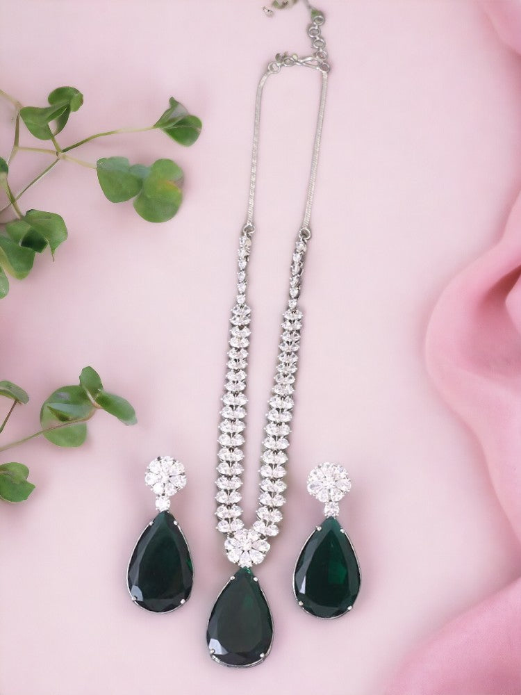 Emerald Madison Zirconia Jewellery Set