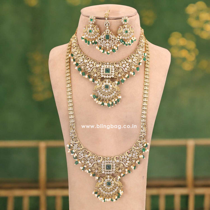 Emerald Magina Bridal Victorian Jewellery Set - New Arrival
