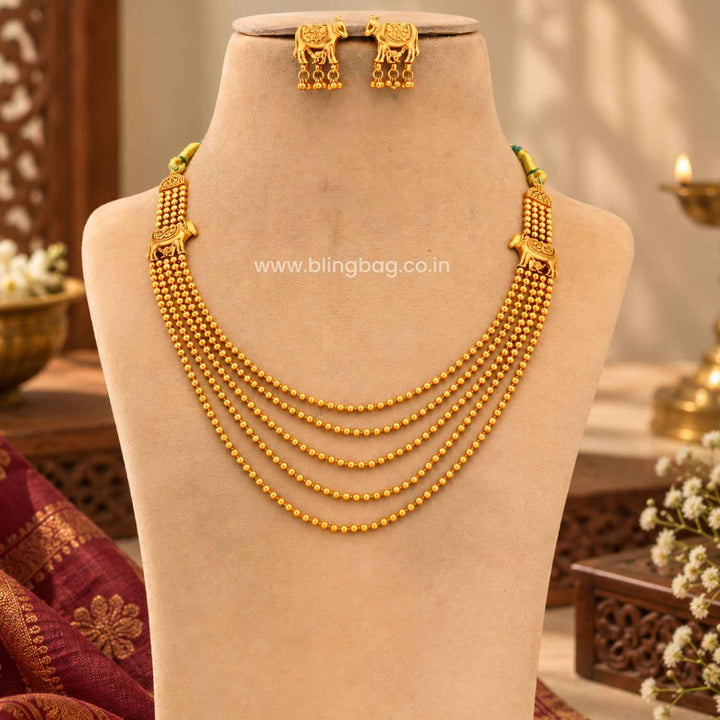 Emerald Mahati Antique Jewellery Set- New Arrival