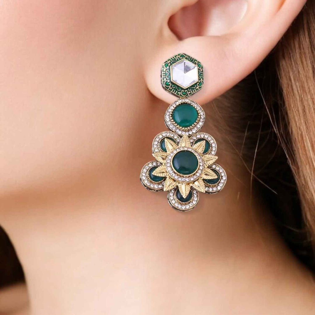 Emerald ManavI Danglers