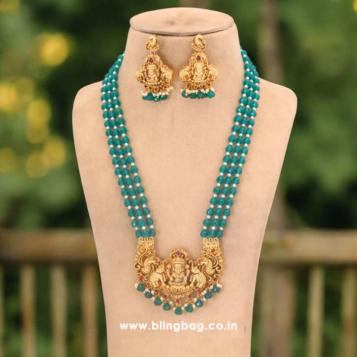 Emerald Mandira Temple Jewellery Set - New Arrival
