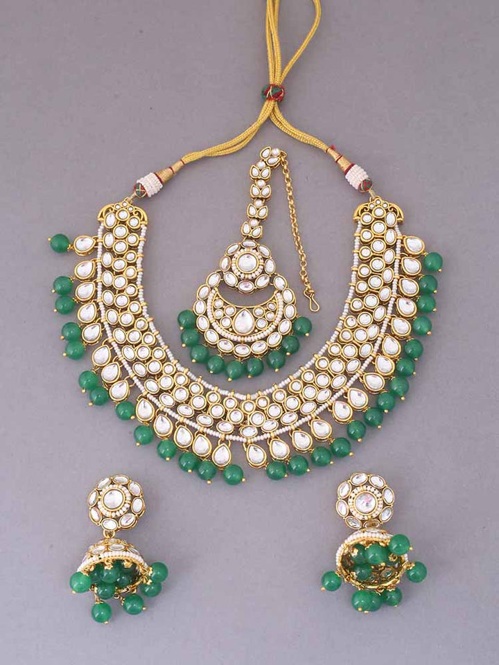 Emerald Manisha Jewellery Set