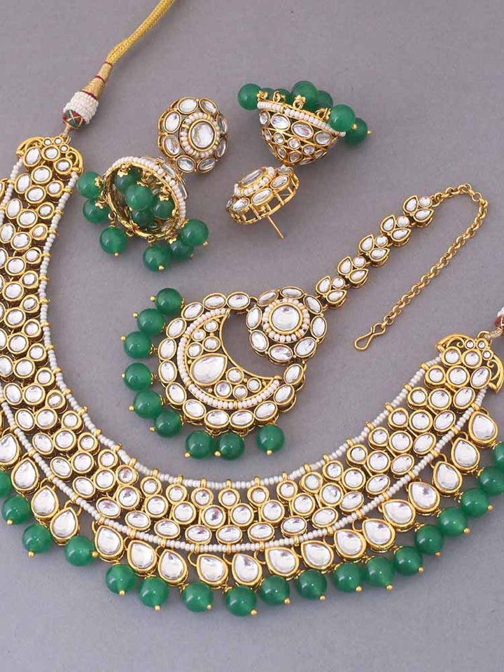 Emerald Manisha Jewellery Set