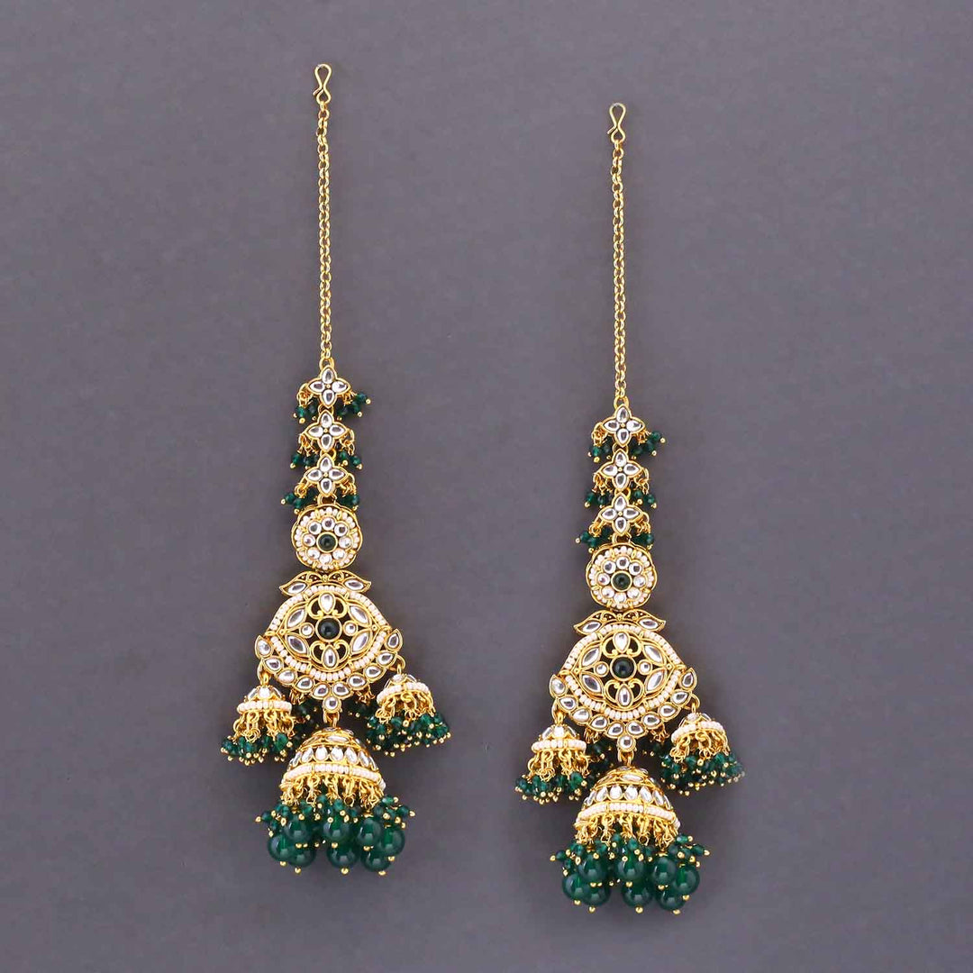 Emerald Manmayi  Kundan Bridal Jewellery Set