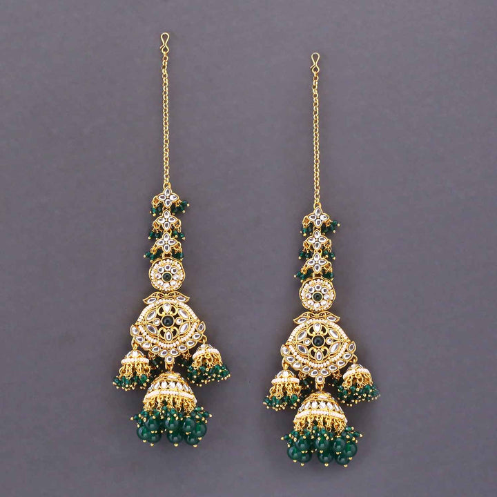 Emerald Manmayi  Kundan Bridal Jewellery Set