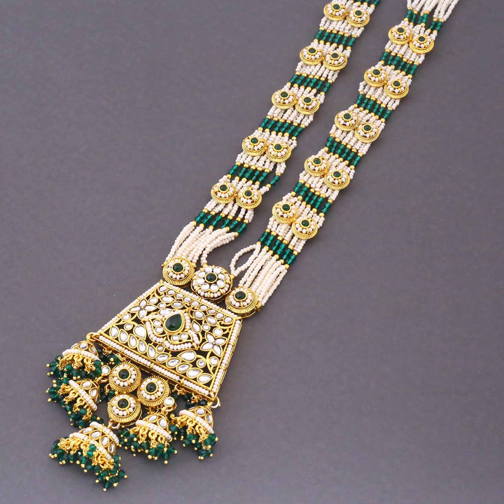 Emerald Manmayi  Kundan Bridal Jewellery Set