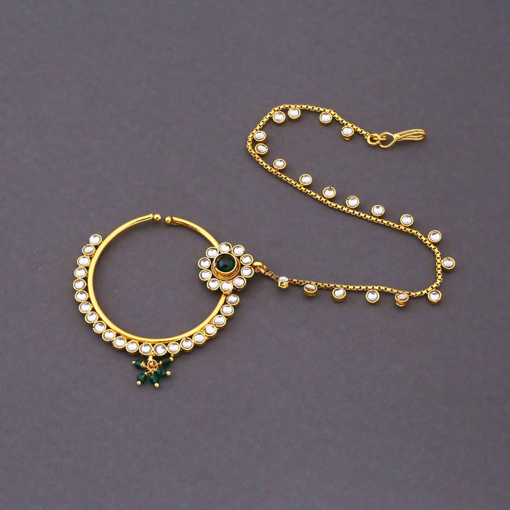 Emerald Manmayi  Kundan Bridal Jewellery Set