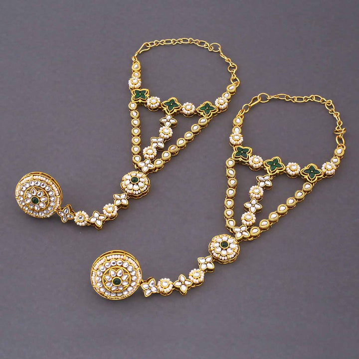 Emerald Manmayi  Kundan Bridal Jewellery Set