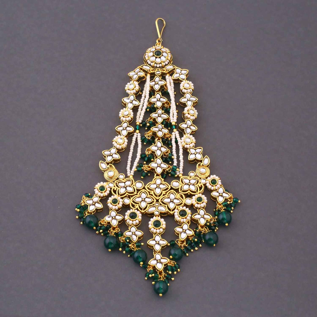 Emerald Manmayi  Kundan Bridal Jewellery Set