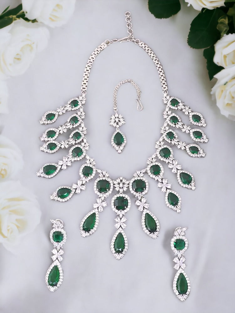 Emerald Mara Zirconia Jewellery Set